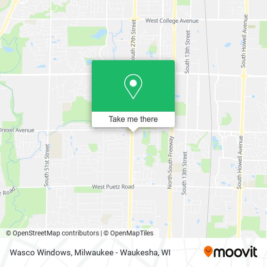 Wasco Windows map