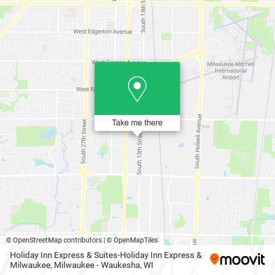 Mapa de Holiday Inn Express & Suites-Holiday Inn Express & Milwaukee
