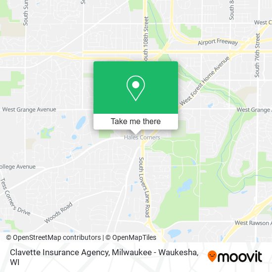 Clavette Insurance Agency map
