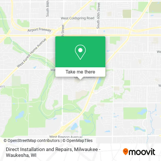 Mapa de Direct Installation and Repairs