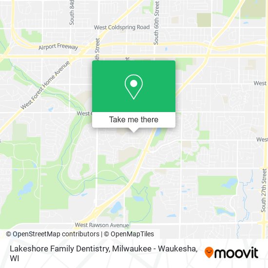 Lakeshore Family Dentistry map