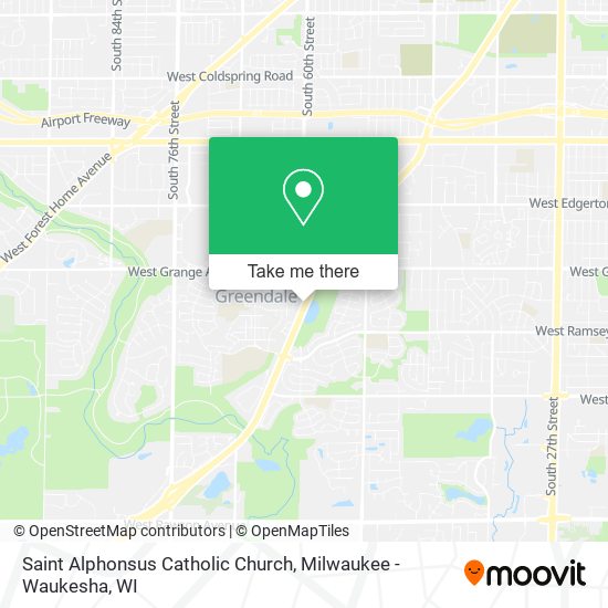 Saint Alphonsus Catholic Church map