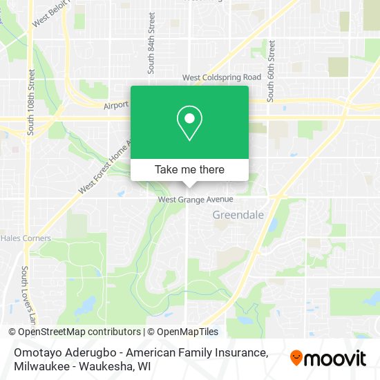 Mapa de Omotayo Aderugbo - American Family Insurance