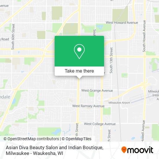 Asian Diva Beauty Salon and Indian Boutique map