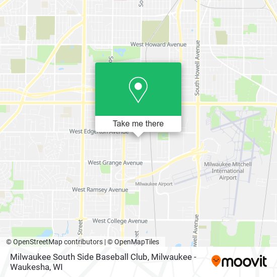 Mapa de Milwaukee South Side Baseball Club