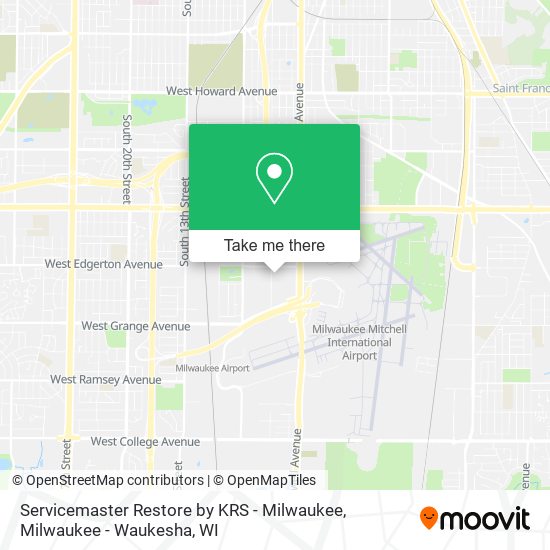 Mapa de Servicemaster Restore by KRS - Milwaukee