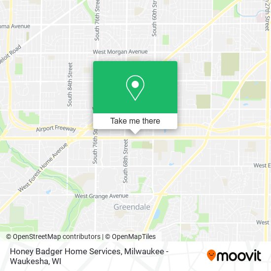 Honey Badger Home Services map