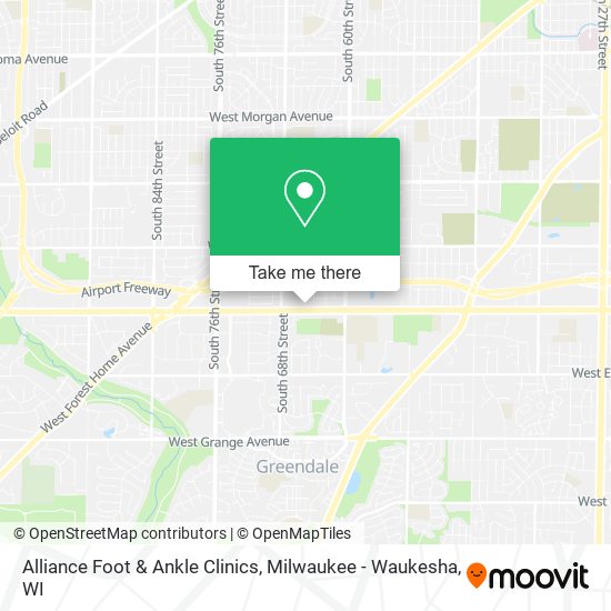 Alliance Foot & Ankle Clinics map