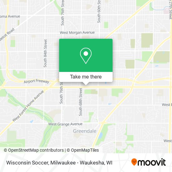 Mapa de Wisconsin Soccer