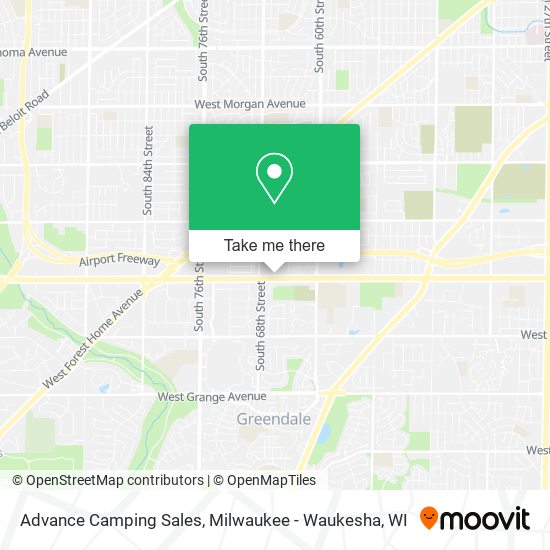 Advance Camping Sales map