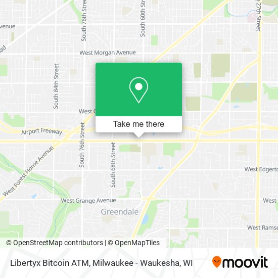 Mapa de Libertyx Bitcoin ATM