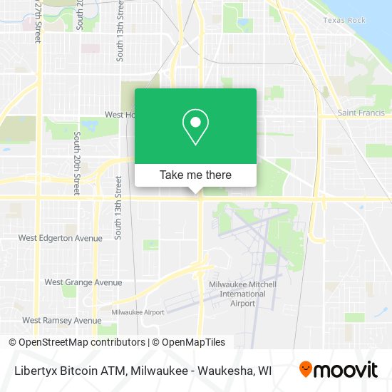 Mapa de Libertyx Bitcoin ATM