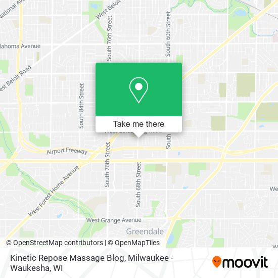 Mapa de Kinetic Repose Massage Blog