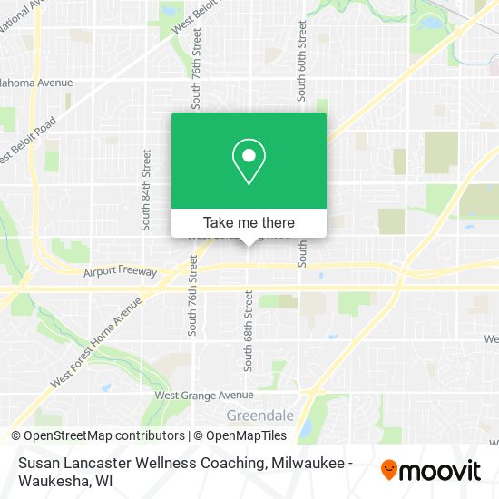 Susan Lancaster Wellness Coaching map