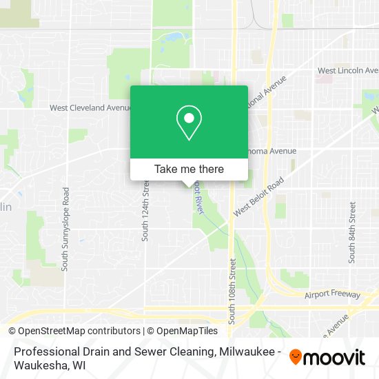 Professional Drain and Sewer Cleaning map