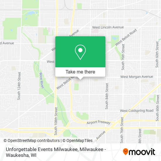 Unforgettable Events Milwaukee map