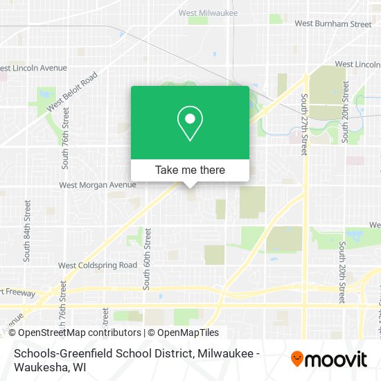 Mapa de Schools-Greenfield School District