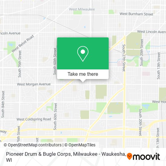 Mapa de Pioneer Drum & Bugle Corps
