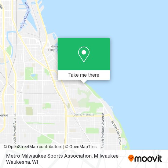 Mapa de Metro Milwaukee Sports Association