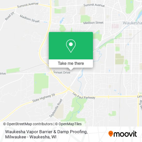 Waukesha Vapor Barrier & Damp Proofing map