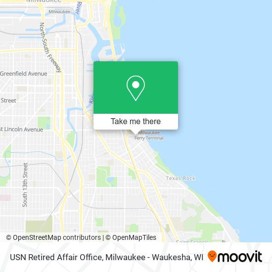 USN Retired Affair Office map