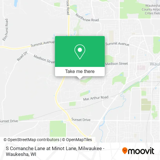 Mapa de S Comanche Lane at Minot Lane