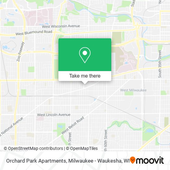 Mapa de Orchard Park Apartments