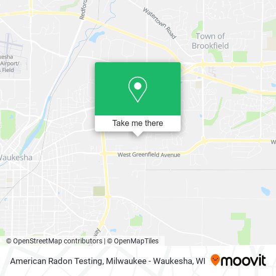 American Radon Testing map