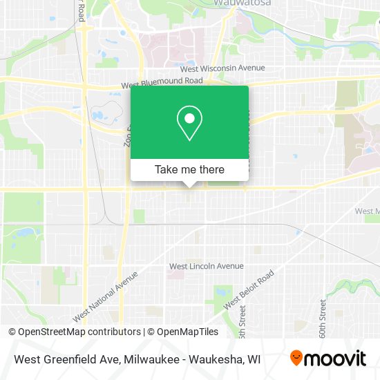 Mapa de West Greenfield Ave