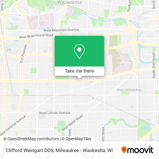 Clifford Weingart DDS map