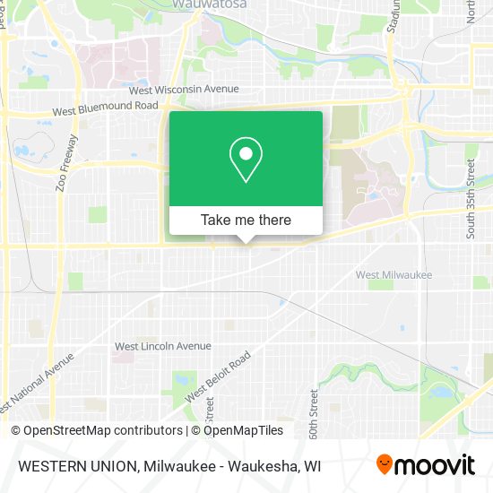 WESTERN UNION map