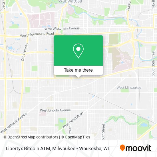 Mapa de Libertyx Bitcoin ATM