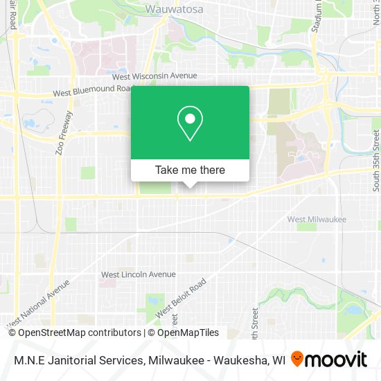 M.N.E Janitorial Services map