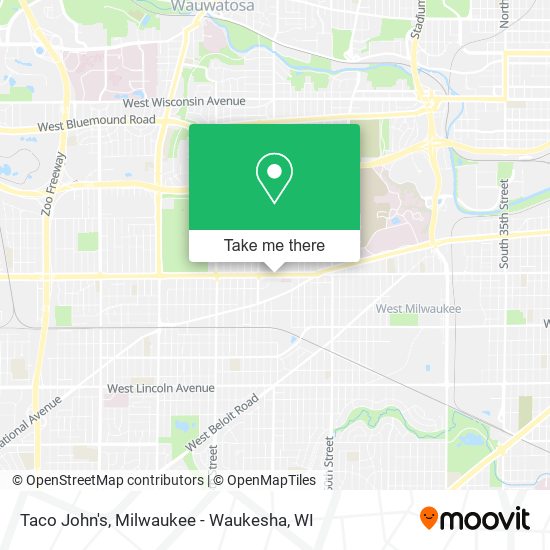 Taco John's map