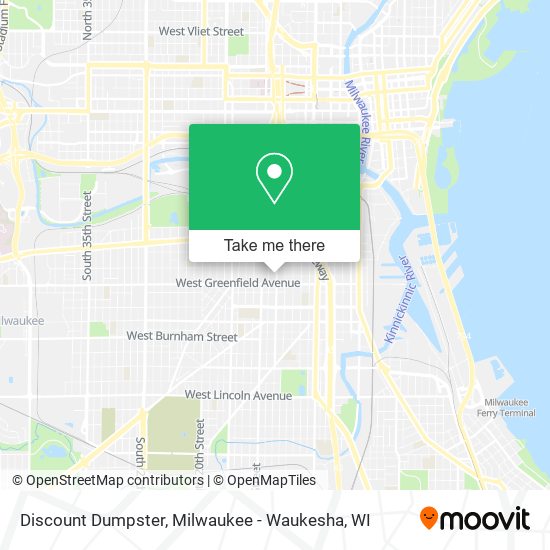 Mapa de Discount Dumpster