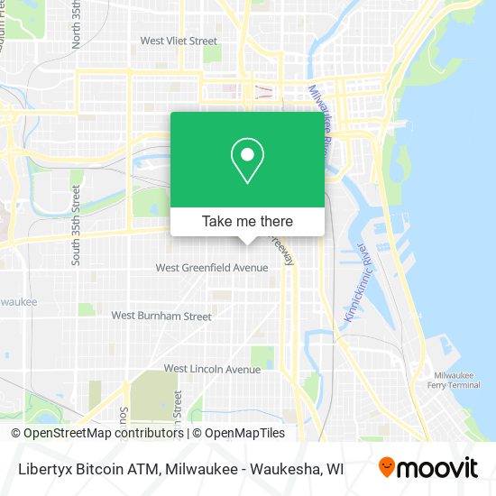 Mapa de Libertyx Bitcoin ATM