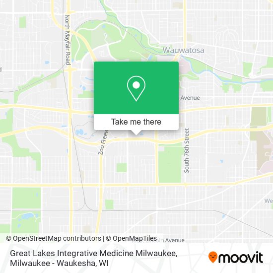 Great Lakes Integrative Medicine Milwaukee map