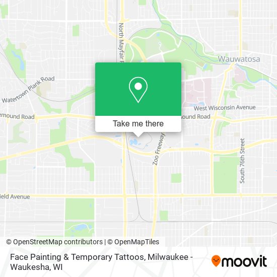Mapa de Face Painting & Temporary Tattoos