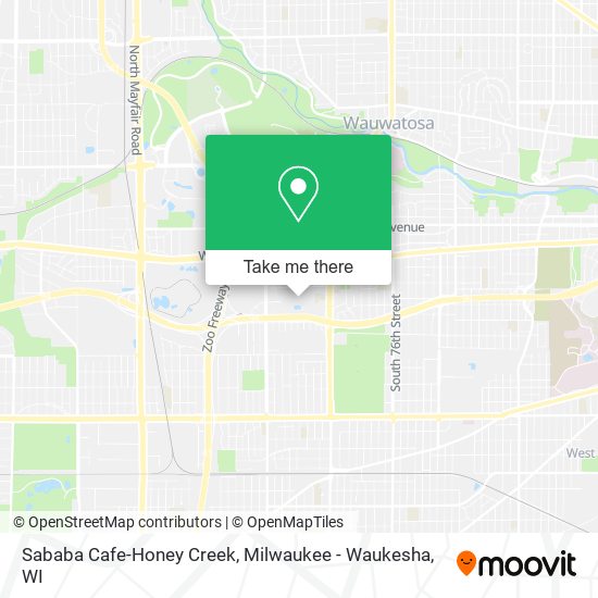 Sababa Cafe-Honey Creek map
