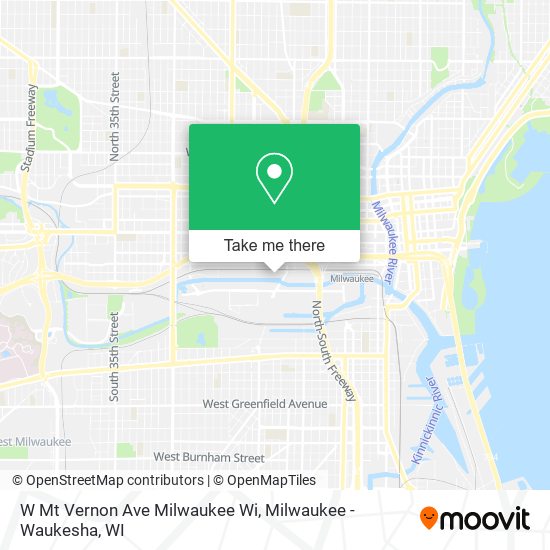 W Mt Vernon Ave Milwaukee Wi map