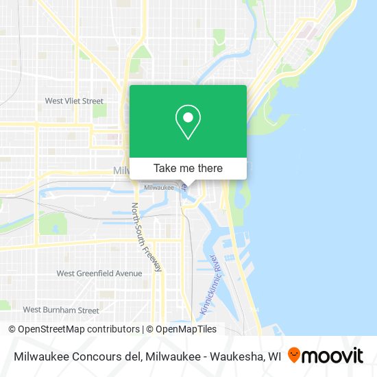 Mapa de Milwaukee Concours del