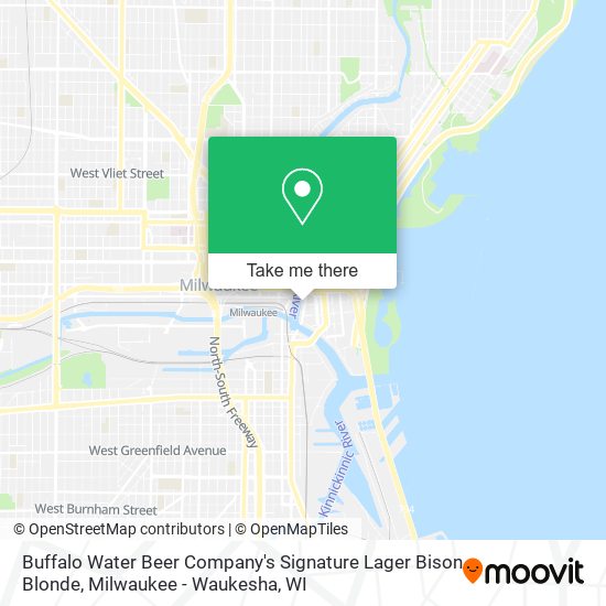 Buffalo Water Beer Company's Signature Lager Bison Blonde map