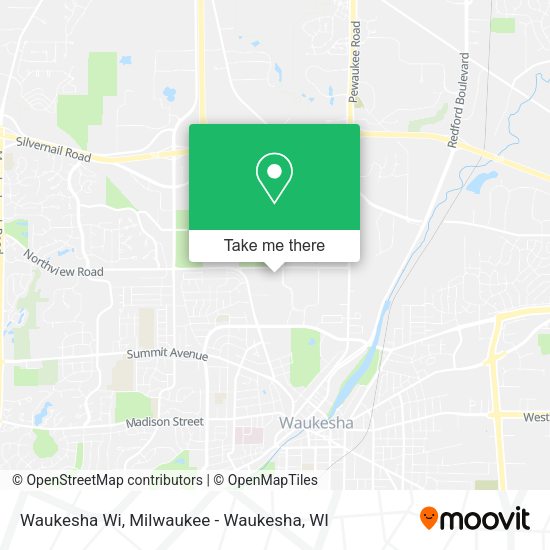 Waukesha Wi map