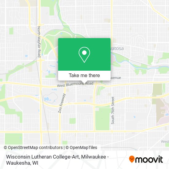 Wisconsin Lutheran College-Art map