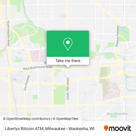 Mapa de Libertyx Bitcoin ATM