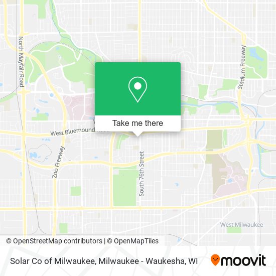 Mapa de Solar Co of Milwaukee