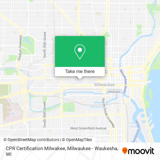 Mapa de CPR Certification Milwakee