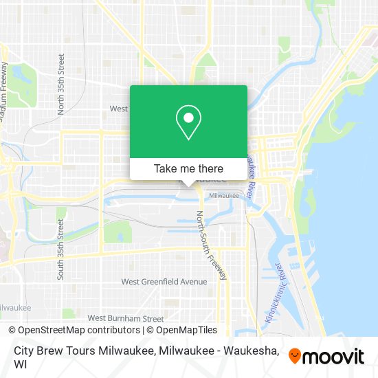 City Brew Tours Milwaukee map