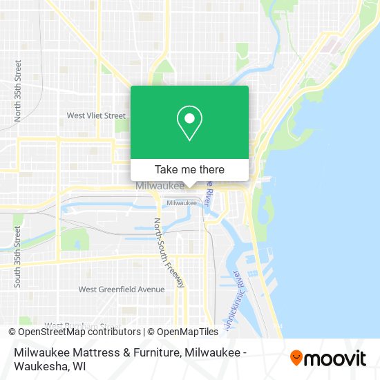 Milwaukee Mattress & Furniture map