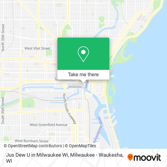 Mapa de Jus Dew U in Milwaukee Wi